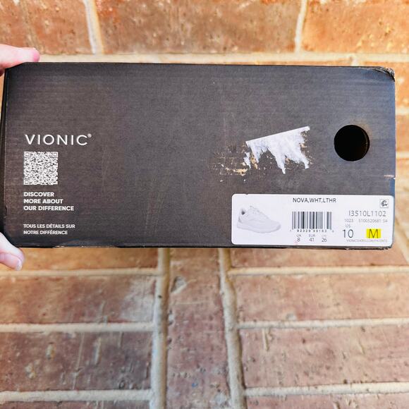 Men's Vionic Light Grey Athletic Sneakers - Picture 9 of 9